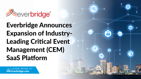 Everbridge Announces Expansion of Industry-Leading Critical Event Management (CEM) SaaS Platform (Graphic: Business Wire)