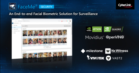 CyberLink Releases New FaceMe® Security – an End-to-end Facial Biometric Solution for Security, Access Control and Health Checks (Graphic: Business Wire)