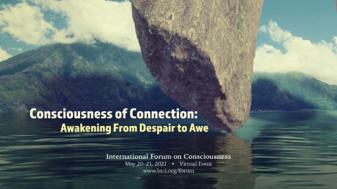 “Consciousness of Connection – Awakening from Despair to Awe” is the theme of the 2021 International Forum on Consciousness to be held virtually May 20-21. Researchers, clinicians and other thought leaders in psychiatry, business, and neurobiology will explore methods to cultivate connection and support mutual flourishing. Experienced professionals, along with interested general public, are invited to attend the virtual event. (Graphic: Business Wire)