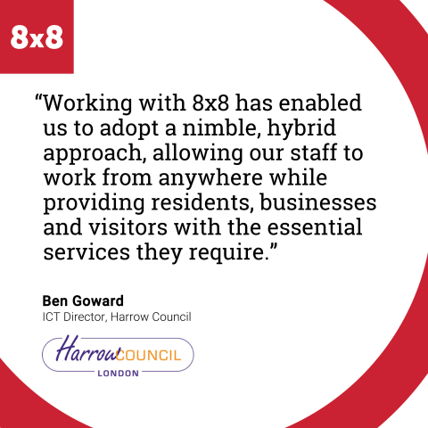 Harrow Council Moves to the Cloud with 8x8 to Enhance Delivery of Essential Harrow Services (Graphic: Business Wire)