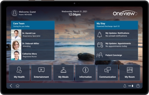 original Oneview Healthcare today launched CXP Cloud Enterprise for enhancing the patient care experience within health systems. (Photo: Business Wire)