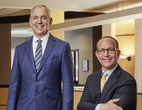 Cintas Corporation CEO and Chairman Scott D. Farmer (left) will retire as CEO on May 31, 2021 after 18 years in the role and 40 years with the company. He will be succeeded as CEO by Todd M. Schneider (right), the company’s current Executive Vice President and Chief Operating Officer, on June 1, 2021. Farmer will remain on as the Executive Chairman of the Board, while Schneider will join the Board as a new Member at that time. (Photo Credit: Courtesy of Cintas Corporation)