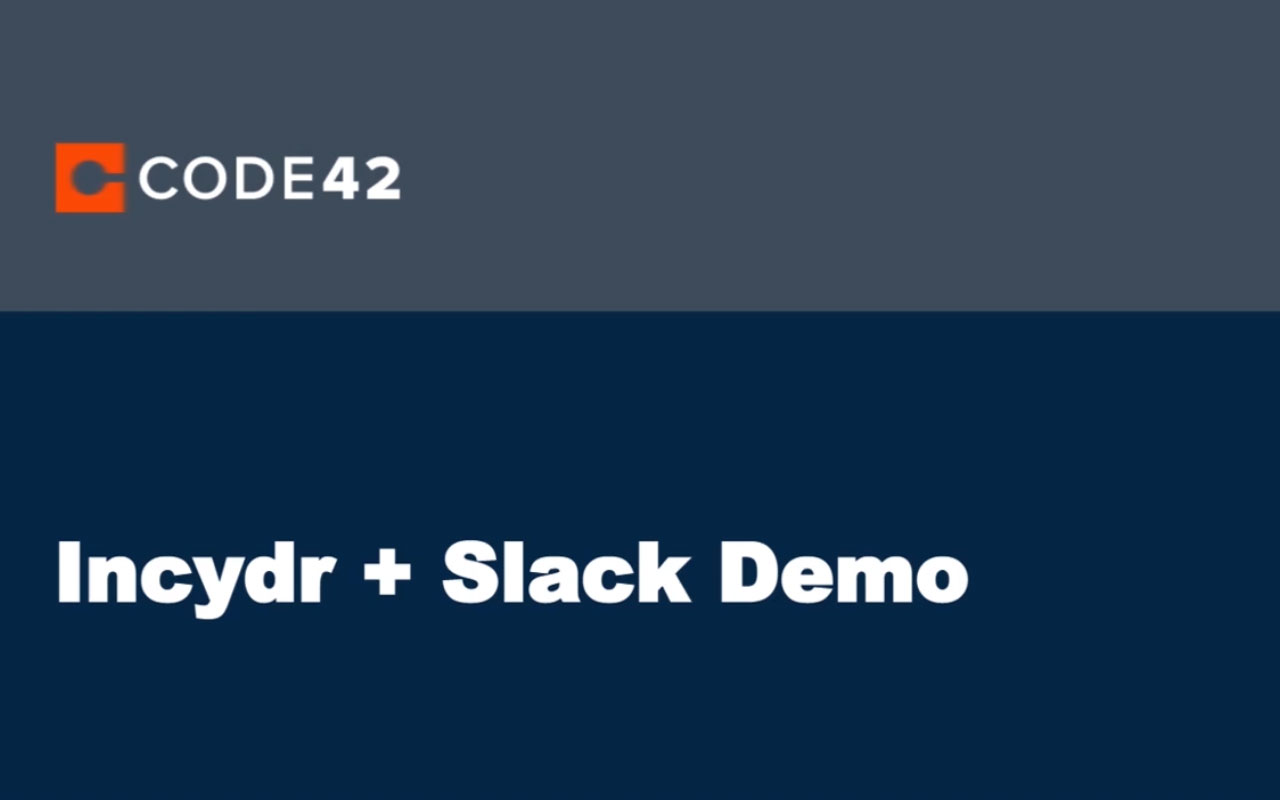 Watch this video demonstration of the Code42 Incydr automated workflow in Slack.