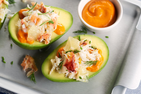 original Dungeness Crab Stuffed California Avocado by Chef Brian Malarkey (Photo: Business Wire)