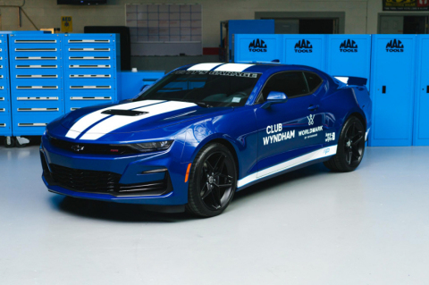 Wyndham Destinations again partners with NASCAR legend Richard Petty’s custom garage to offer owners and guests the chance to win a one-of-a-kind Camaro designed and signed by Petty. (Photo: Business Wire)