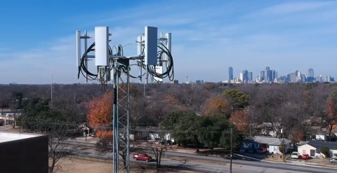 Alpha Wireless AW3170 panel antennas deployed in a private school district network near the Dallas-Fort Worth metro area. (Photo: Business Wire)