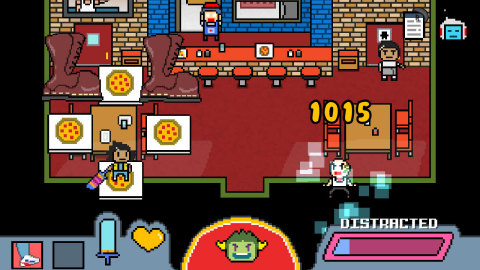 Face down your inner demons amid a bustling city, a dimension-hopping storyline and entertaining tactical battles against bullies who will stop at nothing to take your pizza in DON’T GIVE UP: A Cynical Tale. (Graphic: Business Wire)