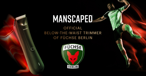 MANSCAPED announces its first official German sports partnership with professional handball club Füchse Berlin. (Graphic: Business Wire)