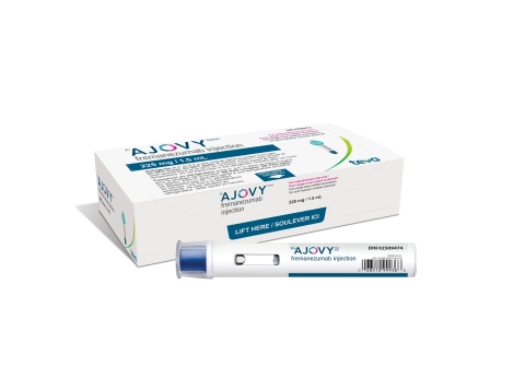 Teva Canada annonce le lancement d’un nouvel auto-injecteur AJOVY(MD) (frémanezumab) pour la prévention de la migraine chez l’adulte. (Photo: Business Wire)