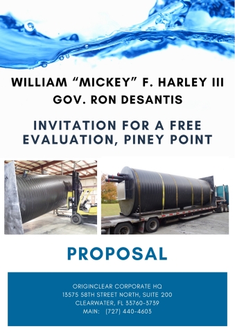 original OriginClear Tech Piney Point Proposal Cover (Graphic: Business Wire)