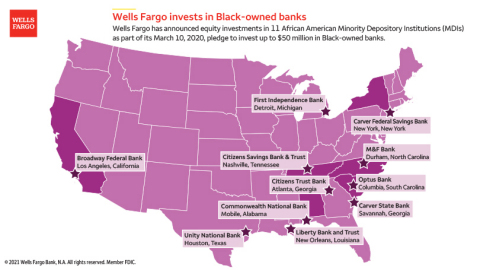 Locations of Wells Fargo's MDI investments in the U.S. (Graphic: Wells Fargo).
