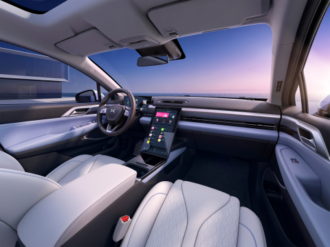 XPeng P5 interior (Photo: Business Wire)