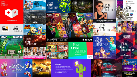 thumbnail Games Industry Reflects on and Recommits to #PlayApartTogether Campaign at One Year Milestone (Graphic: Business Wire)