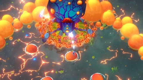 In this 3D boss-rush bullet-hell action game, Godstrike, you embody Talaal, the last of God’s seven masks.  (Graphic: Business Wire)