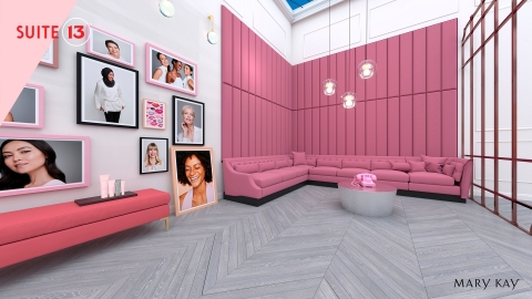 For the design of Suite 13™, Mary Kay partnered with Obsess, a leading experiential e-commerce platform. (Photo: Mary Kay Inc.)