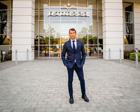 Ilhan Dogan, who recently joined Jeunesse through an acquisition of his company Verway, visits the Jeunesse World Headquarters in Lake Mary FL. (Photo: Business Wire)
