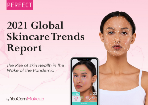 Perfect Corp.’s YouCam Makeup app releases the latest 2021 Q2 Global Beauty Trends Report (Graphic: Business Wire)