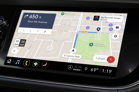 GM’s Maps+ application built on Mapbox Dash. (Graphic: Business Wire)
