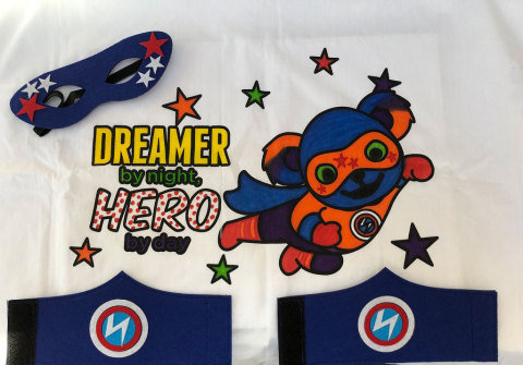 thumbnail Superhero masks, pillowcases and wrist bands created by ComEd employees for foster children as part of The Safer at Home Superhero Project for National Volunteer Month. (Photo: Business Wire)