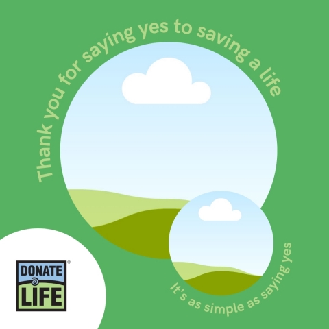 Canva, the global visual communications platform, has partnered with Donate Life America for National Donate Life Month this April, releasing a free collection of customizable design templates for social media channels and marketing materials that empower people to spread awareness about the impact of signing up to be an organ, eye, and tissue donor. (Graphic: Business Wire)