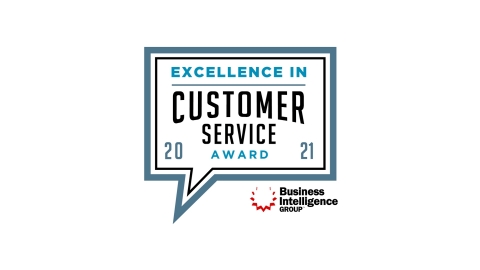 The Business Intelligence Group has named Vivint an Organization of the Year as part of its 2021 Excellence in Customer Service Awards. (Graphic: Business Wire)