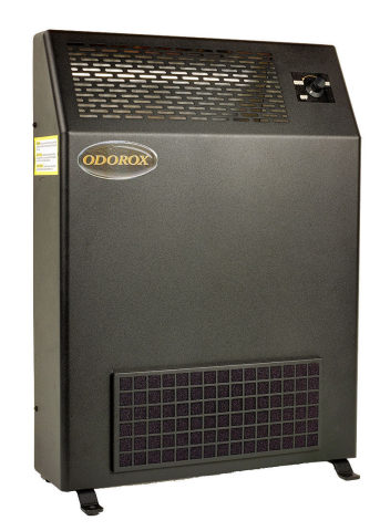 The Odorox®/Pyure Slimline™ Model is ideal for eliminating harmful germs, chemical VOCs, and odors typically found in public spaces within enclosed buildings. It is the perfect choice for medical offices, long term care facilities, classrooms, commercial offices, residential homes, and apartments. It is equipped with a variable speed fan control and a washable filter. Coverage rate: Up to 1500 sq. ft. (Photo: Business Wire)