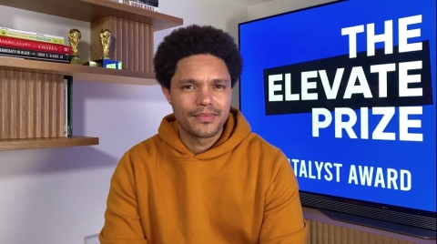 The Elevate Prize Foundation awarded Trevor Noah the first-ever Catalyst Award.