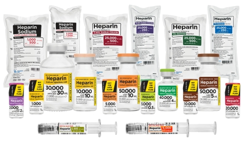Fresenius Kabi offers the broadest portfolio of Heparin Sodium therapies across three medication-delivery systems: Freeflex premixed bags, Simplist prefilled syringes and vials. (Photo: Business Wire)