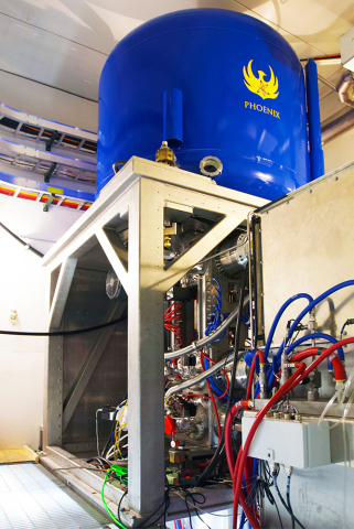 thumbnail Phoenix built the first-production neutron generator for SHINE. It is housed in SHINE’s demonstration facility in Janesville, Wis. (Photo: SHINE Medical Technologies)