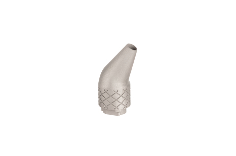 Because 316L is a surgical-grade steel, it is an ideal material for medical applications like surgical nozzles. By eliminating tooling, additive manufacturing enables mass production runs of different sized nozzles with no lead time, featuring internal channels that are optimized for individual patient needs. (Photo: Business Wire)