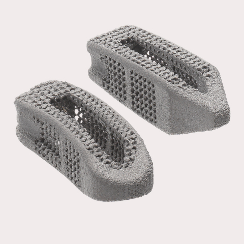 Image of the 3D-printed FORZA Ti Spacer System for TLIF procedures. (Photo: Business Wire)