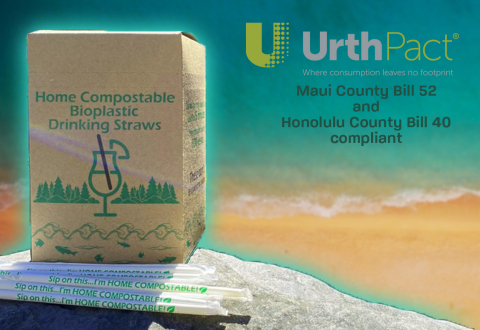 Aloha UrthPact Home Compostable Straws! (Photo: Business Wire)