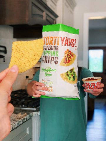 TORTIYAHS!® Brazilian Lime-flavored tortilla chips. Source: Utz Brands, Inc.