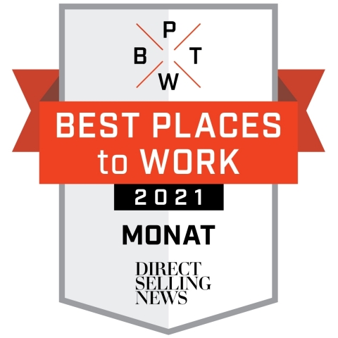 MONAT Global named as one of the best places to work by Direct Selling News. (Graphic: Business Wire)