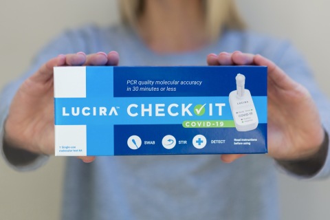 Health Canada issues Authorization with Conditions for LUCIRA™ CHECK IT COVID-19 Self-Test. It is the first self-test authorized by Health Canada for individuals with or without COVID-19 symptoms. (Photo: Business Wire)