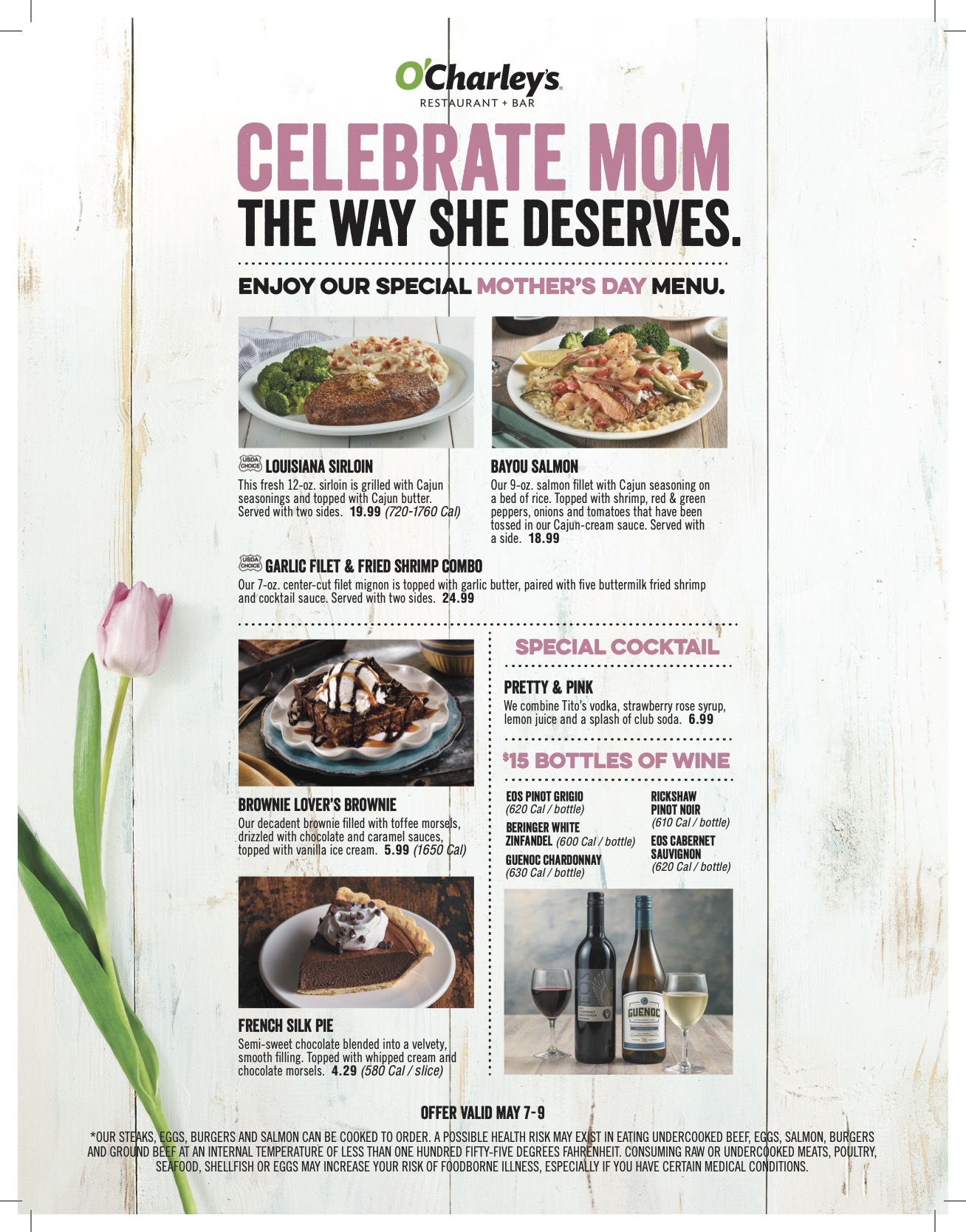 O'Charley's Announces Special Mother's Day Menu and $50 ...