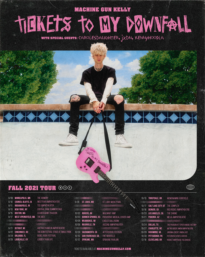 Machine Gun Kelly Announces Fall 2021 Tickets To My Downfall Us Tour Business Wire