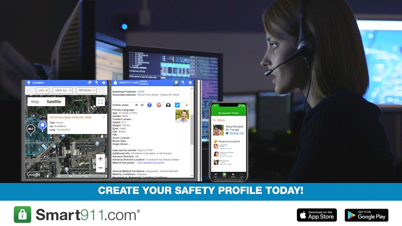 Smart911 provides first responders with important information in the event of an emergency.