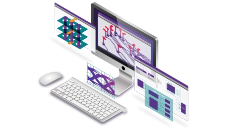 Keysight's PathWave ADS 2022 simulating DDR5 signals with equalization, designing signal vias, and performing electromagnetic simulation of the DDR signal nets in a PCB design. (Graphic: Business Wire)