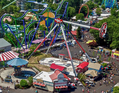 Six Flags New England will reopen with a full complement of roller coasters, rides, and attractions on May 14, 2021. (Photo: Business Wire)