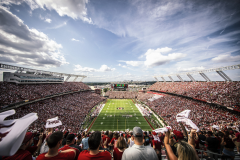 Williams-Brice Stadium, aptly named “The Cock Pit,” will integrate MANSCAPED into the action when football returns this fall. (Photo: Business Wire)
