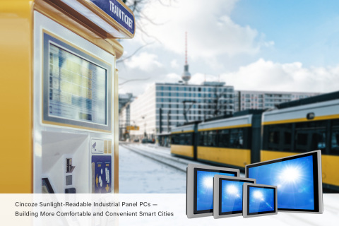 Cincoze Sunlight-Readable Industrial Panel PCs—Building More Comfortable and Convenient Smart Cities (Photo: Business Wire)