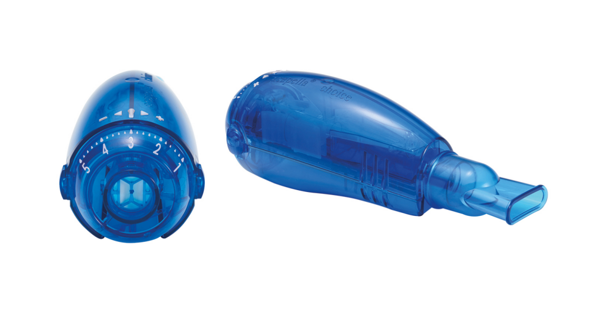 Pep Machine Introducing the Portex® Acapella® Choice Blue Vibratory Positive ...