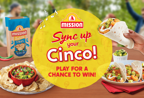 Ensuring that consumers won’t need to leave home to experience the celebration, Mission Foods has launched a fun, interactive game with fantastic prizes that are all themed around music, food and syncing up for Cinco. (Photo: Business Wire)