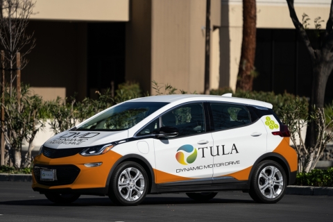 Tula Technology’s DMD™ prototype test vehicle improves efficiency while dramatically reducing the need for rare earth materials in battery electric vehicles. (Photo: Business Wire)