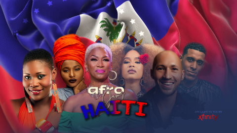 The series will kick off Live on May 18, 2021 with performances from 6 groundbreaking and very popular Haitian Artists in celebration of the 218th anniversary of the Haitian Flag: Rutshelle Guillaume, Anie Alèrte, Sisaundra Lewis (Host), Fatima Altieri, J-Perry, Michael Benjamin (Photo: Business Wire)