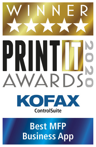 Kofax Wins PrintIT Award for Best MFP Business App (Graphic: Business Wire)