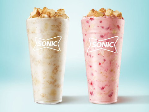 The new Cheesecake Blast and Strawberry Cheesecake Blast swirl creamy cheesecake and buttery graham cracker pieces for a lusciously layered cheesecake experience in a cup. (Photo: Business Wire)