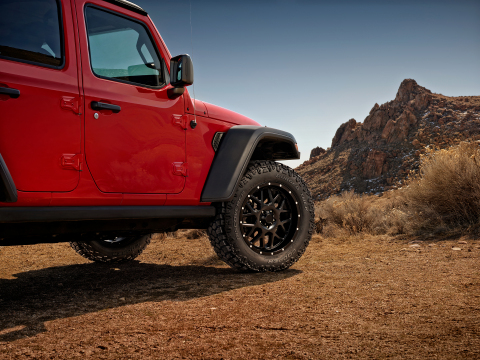 Cooper Tire has launched the new Discoverer Rugged Trek tire, an all-season pickup truck and SUV tire that offers drivers the flexibility of reliable, every day on-road performance in addition to a powerful, rugged design for off-road adventurers. (Photo: Business Wire)