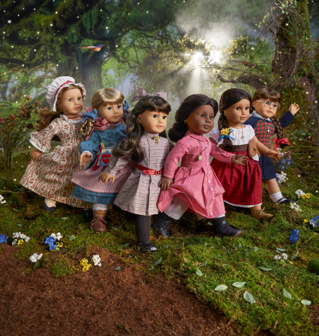 American Girl's yearlong 35th birthday celebration kicks off with the reintroduction of it original six historical characters, Felicity Merriman, Kirsten Larson, Samantha Parkington, Addy Walker, Josefina Montoya, and Molly McIntire. (Photo: Business Wire)